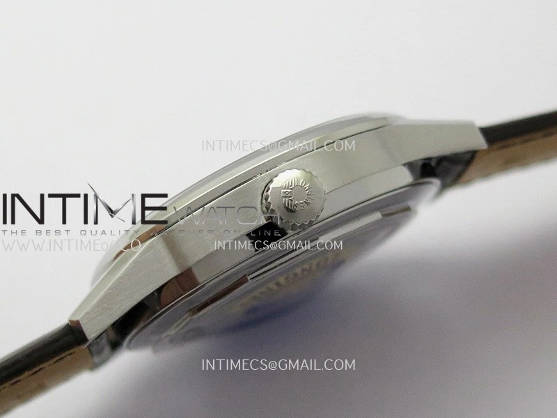Master Moonphase SS APSF 1:1 Best Edition Silver Dial On Brown Leather Strap AL899