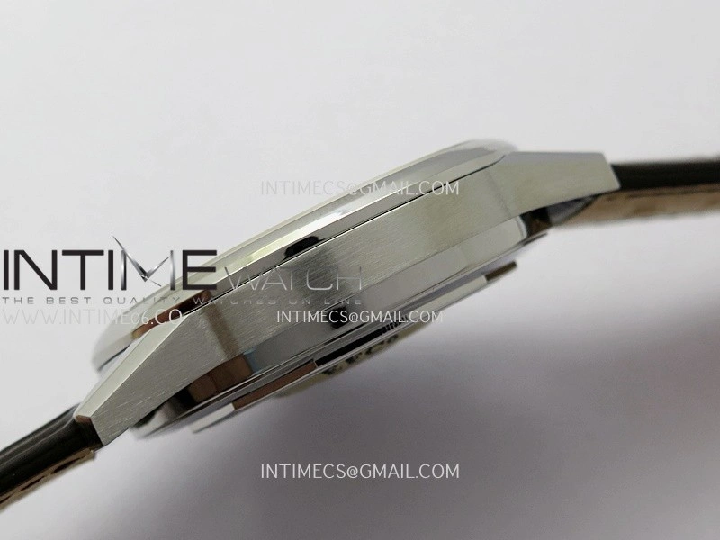 Master Moonphase SS APSF 1:1 Best Edition Silver Dial On Brown Leather Strap AL899