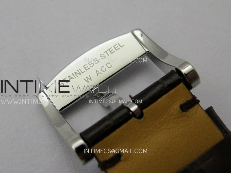 Master Moonphase SS APSF 1:1 Best Edition Silver Dial On Brown Leather Strap AL899