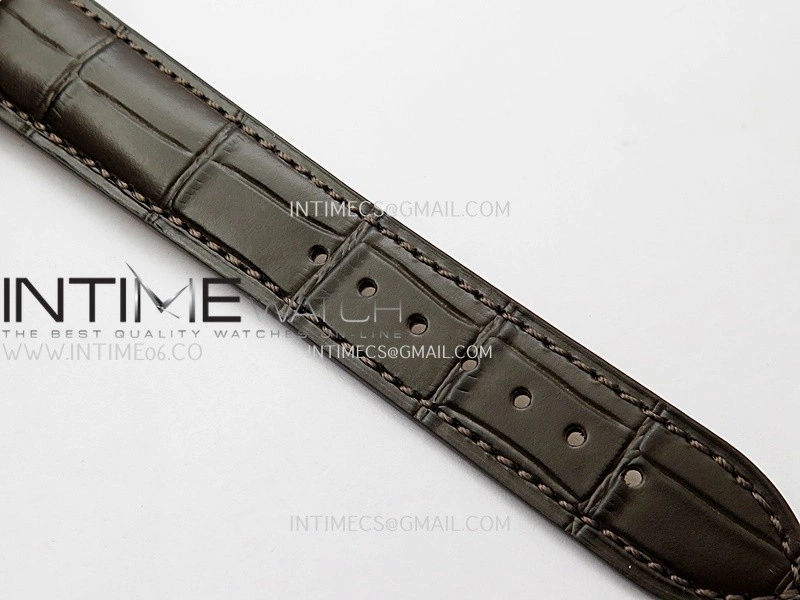 Master Moonphase SS APSF 1:1 Best Edition Silver Dial On Brown Leather Strap AL899