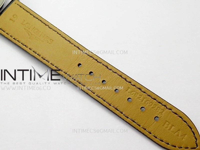 Master Moonphase SS APSF 1:1 Best Edition Silver Dial On Brown Leather Strap AL899