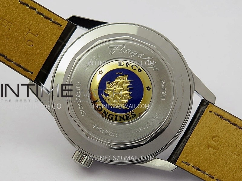 Master Moonphase SS APSF 1:1 Best Edition Silver Dial On Brown Leather Strap AL899