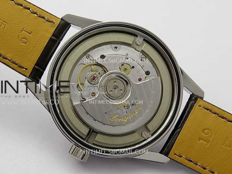 Master Moonphase SS APSF 1:1 Best Edition Silver Dial On Brown Leather Strap AL899