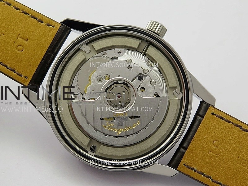 Master Moonphase SS APSF 1:1 Best Edition Silver Dial On Brown Leather Strap AL899