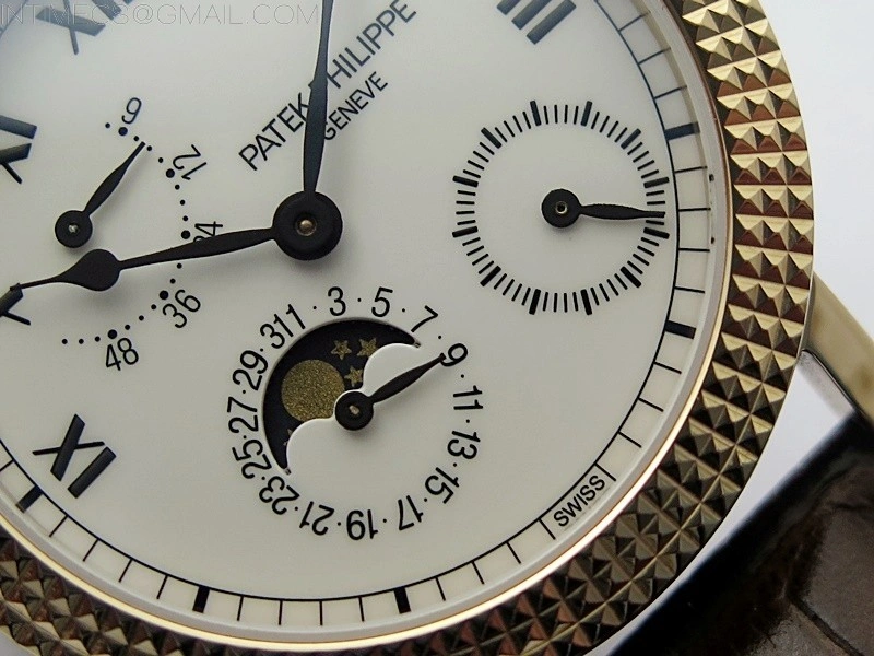 Calatrava 5057 Cortina Watch 50th Anniversary RG 3EF Best Edition White Dial on Brown Leather Strap A240