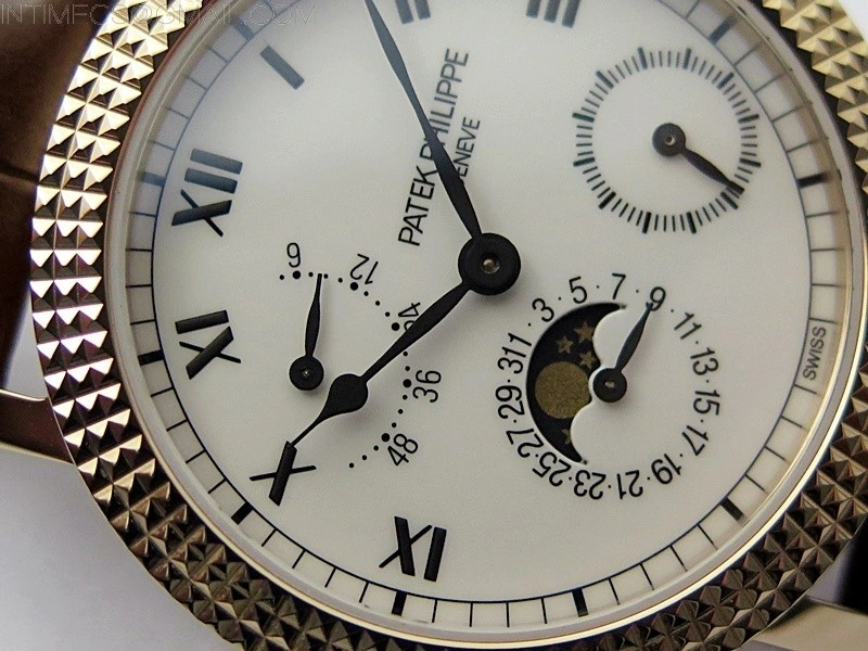 Calatrava 5057 Cortina Watch 50th Anniversary RG 3EF Best Edition White Dial on Brown Leather Strap A240