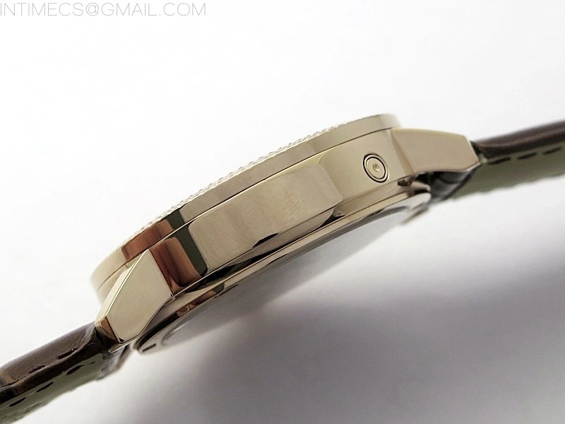 Calatrava 5057 Cortina Watch 50th Anniversary RG 3EF Best Edition White Dial on Brown Leather Strap A240