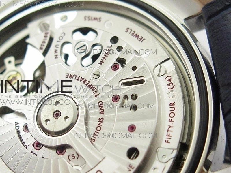SpeedMaster MoonWatch SS V2 OMF 1:1 Best Edition Black Dial Red Words on Black Leather Strap A9300