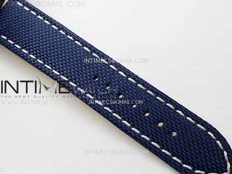 Avenger Automatic 43mm SS TF 1:1 Best Edition Blue Dial Stick Marker on Blue Nylon Strap A2824
