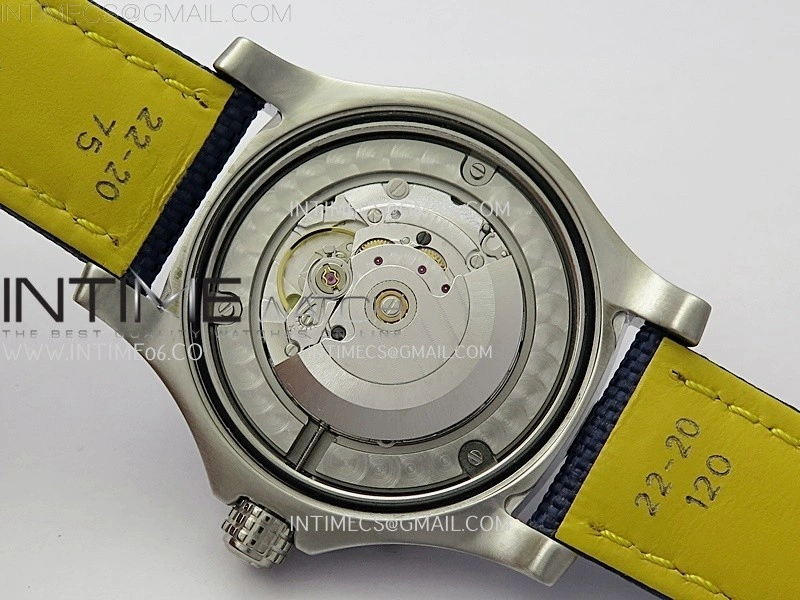 Avenger Automatic 43mm SS TF 1:1 Best Edition Blue Dial Stick Marker on Blue Nylon Strap A2824