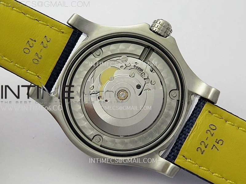 Avenger Automatic 43mm SS TF 1:1 Best Edition Blue Dial Stick Marker on Blue Nylon Strap A2824