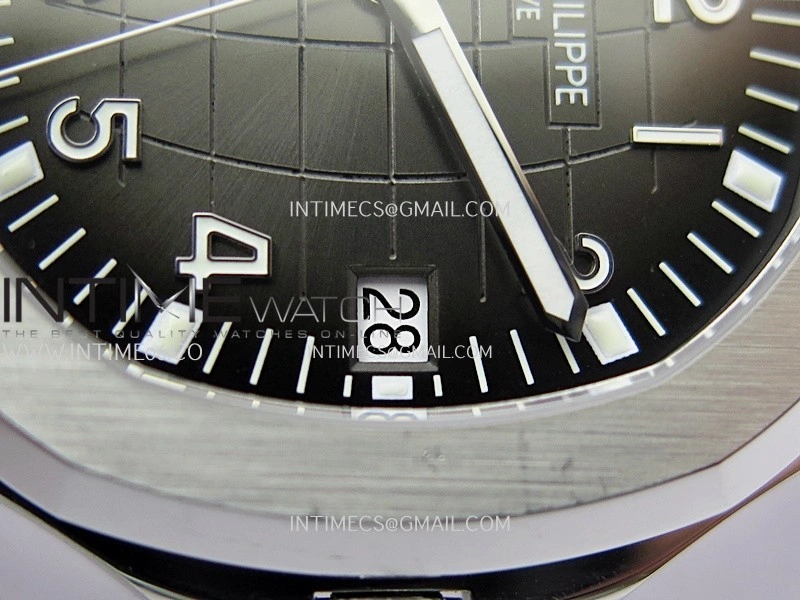 Aquanaut 5167 SS 3KF Best Edition Gray Dial on Black Rubber Strap A324 Super Clone V2
