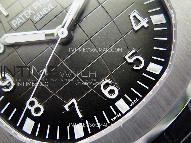 Aquanaut 5167 SS 3KF Best Edition Gray Dial on Black Rubber Strap A324 Super Clone V2