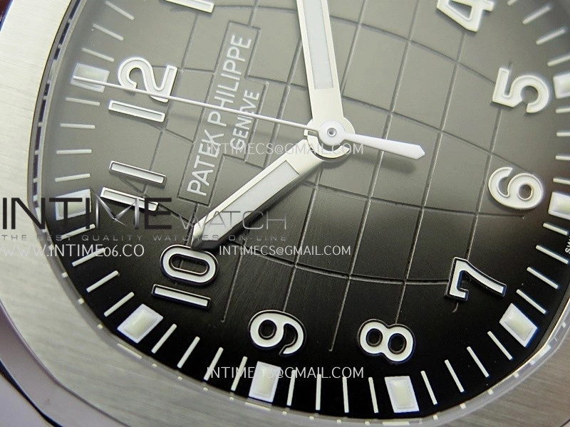 Aquanaut 5167 SS 3KF Best Edition Gray Dial on Black Rubber Strap A324 Super Clone V2