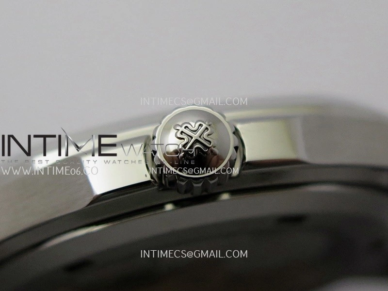 Aquanaut 5167 SS 3KF Best Edition Gray Dial on Black Rubber Strap A324 Super Clone V2