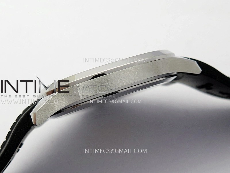Aquanaut 5167 SS 3KF Best Edition Gray Dial on Black Rubber Strap A324 Super Clone V2