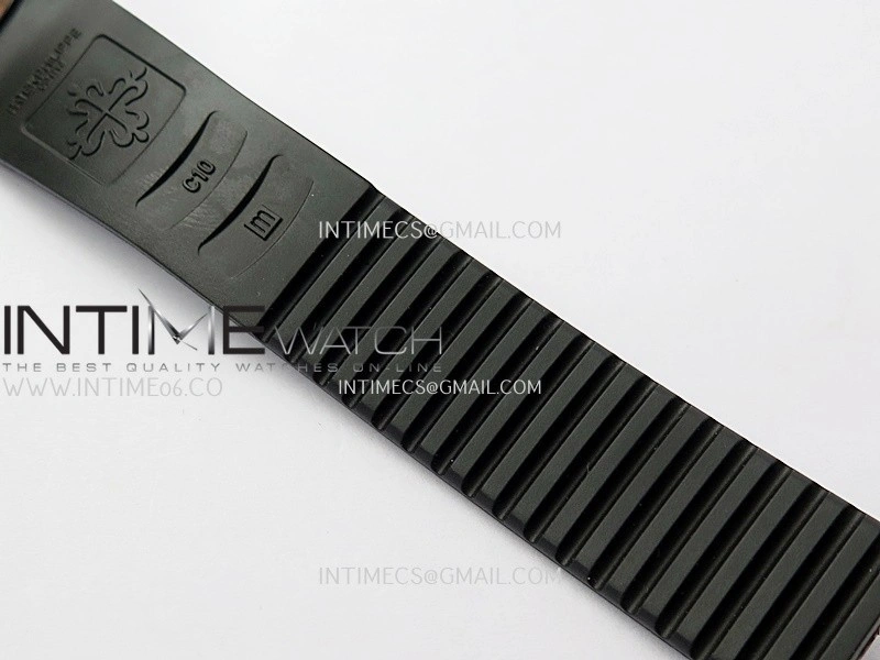 Aquanaut 5167 SS 3KF Best Edition Gray Dial on Black Rubber Strap A324 Super Clone V2