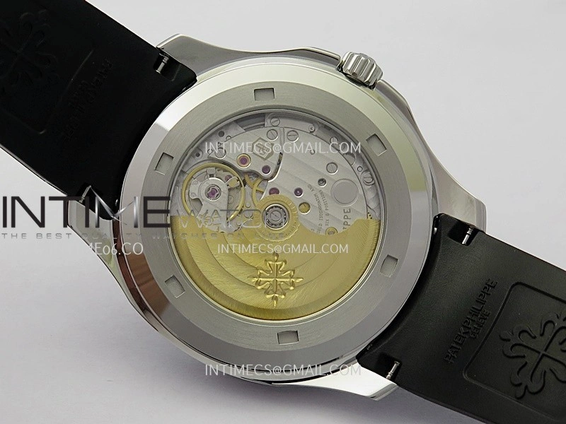 Aquanaut 5167 SS 3KF Best Edition Gray Dial on Black Rubber Strap A324 Super Clone V2