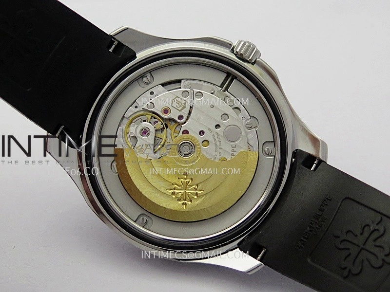 Aquanaut 5167 SS 3KF Best Edition Gray Dial on Black Rubber Strap A324 Super Clone V2