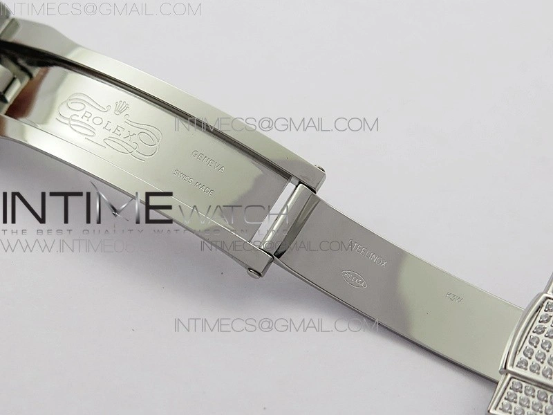 DateJust 41 126334 904 Full Paved Diamonds BP Best Edition Black Dial Sticks Markers on Oyster Bracelet A2824