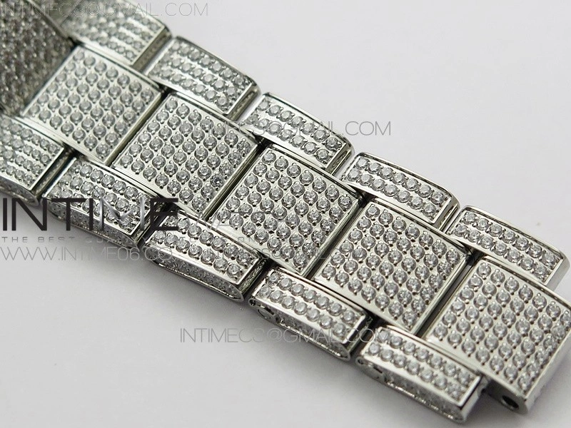 DateJust 41 126334 904 Full Paved Diamonds BP Best Edition Black Dial Sticks Markers on Oyster Bracelet A2824