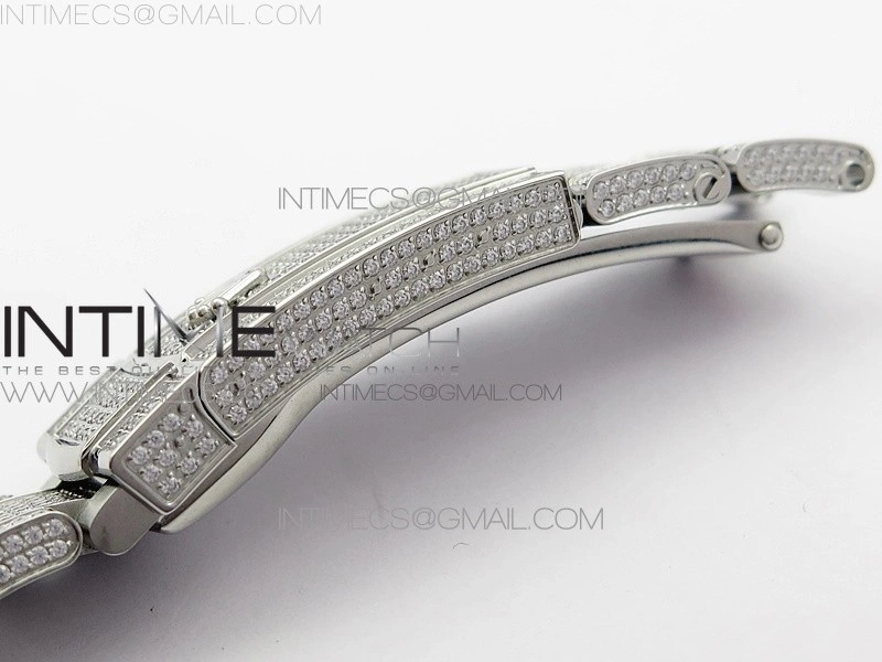 DateJust 41 126334 904 Full Paved Diamonds BP Best Edition White Dial Sticks Markers on Oyster Bracelet A2824