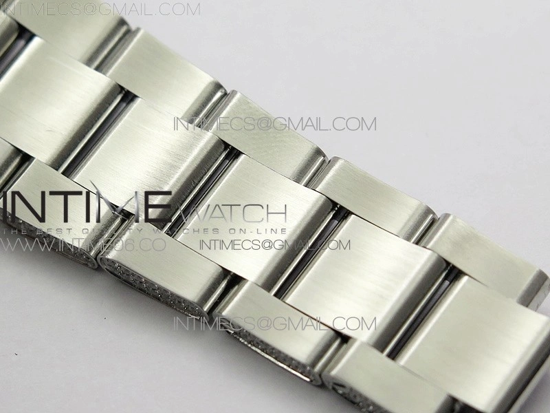 DateJust 41 126334 904 Full Paved Diamonds BP Best Edition White Dial Sticks Markers on Oyster Bracelet A2824
