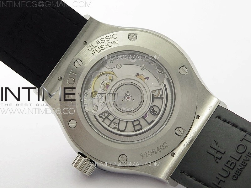 Classic Fusion 42mm SS Paved Diamonds Case And Bezel B50F Paved Diamonds Dial On Black Gummy Strap A2892