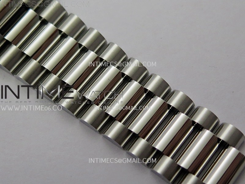 Daydate 128239 36mm Colour Jigsaw Puzzle SS QHF Best Edition Turquoise Blue Dial on SS President Bracelet A2834