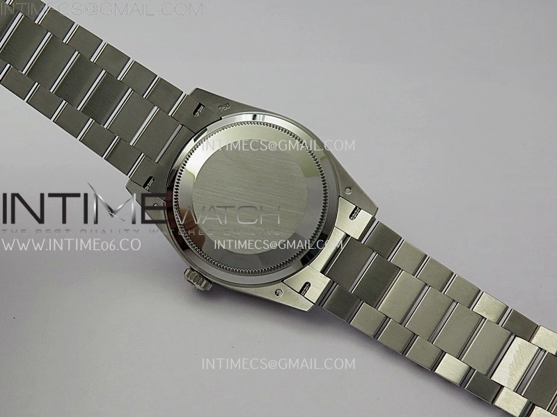 Daydate 128239 36mm Colour Jigsaw Puzzle SS QHF Best Edition Turquoise Blue Dial on SS President Bracelet A2834