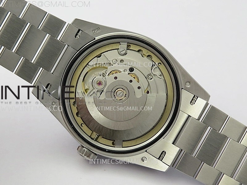 Daydate 128239 36mm Colour Jigsaw Puzzle SS QHF Best Edition Turquoise Blue Dial on SS President Bracelet A2834