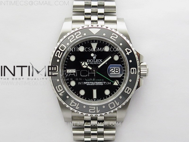 GMT-Master II 126710 GRNR Black Gray Ceramic 904L SS 3EF 1:1 Best Edition Black Dial On Jubliee Bracelet VR3285 CHS