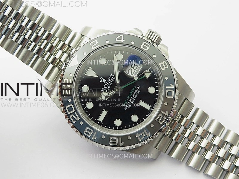 GMT-Master II 126710 GRNR Black Gray Ceramic 904L SS 3EF 1:1 Best Edition Black Dial On Jubliee Bracelet VR3285 CHS