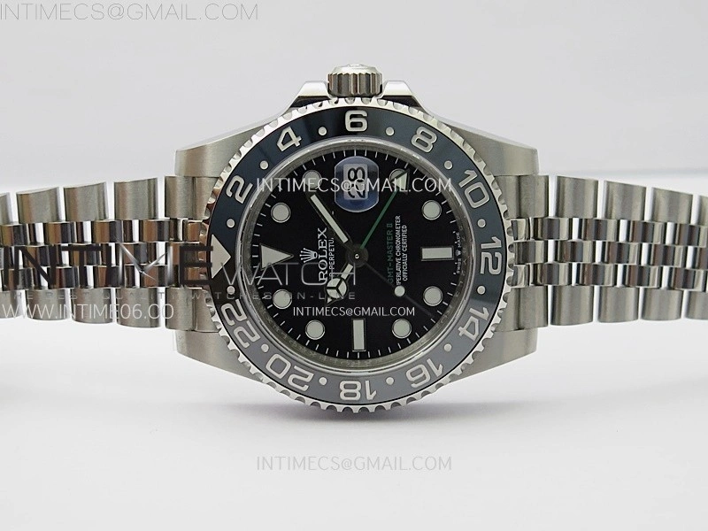 GMT-Master II 126710 GRNR Black Gray Ceramic 904L SS 3EF 1:1 Best Edition Black Dial On Jubliee Bracelet VR3285 CHS