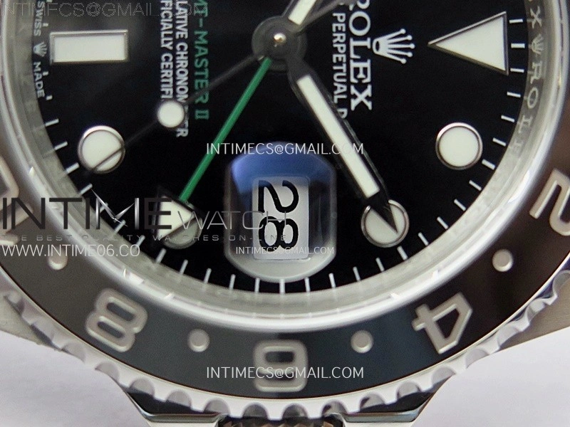 GMT-Master II 126710 GRNR Black Gray Ceramic 904L SS 3EF 1:1 Best Edition Black Dial On Jubliee Bracelet VR3285 CHS