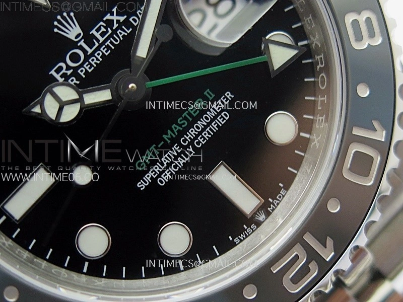 GMT-Master II 126710 GRNR Black Gray Ceramic 904L SS 3EF 1:1 Best Edition Black Dial On Jubliee Bracelet VR3285 CHS