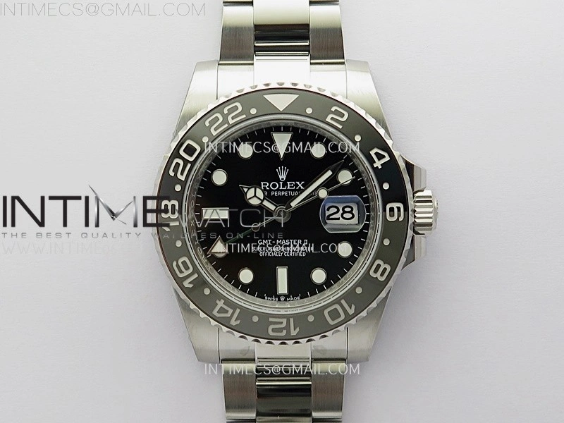 GMT-Master II 126710 GRNR Black Gray Ceramic 904L SS APSF 1:1 Best Edition Black Dial On Oyster Bracelet VR3285 CHS