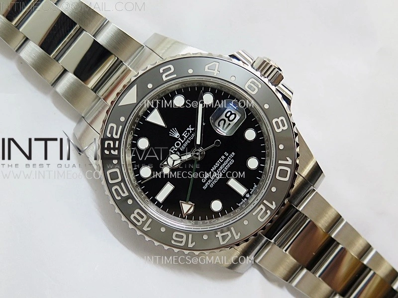 GMT-Master II 126710 GRNR Black Gray Ceramic 904L SS APSF 1:1 Best Edition Black Dial On Oyster Bracelet VR3285 CHS