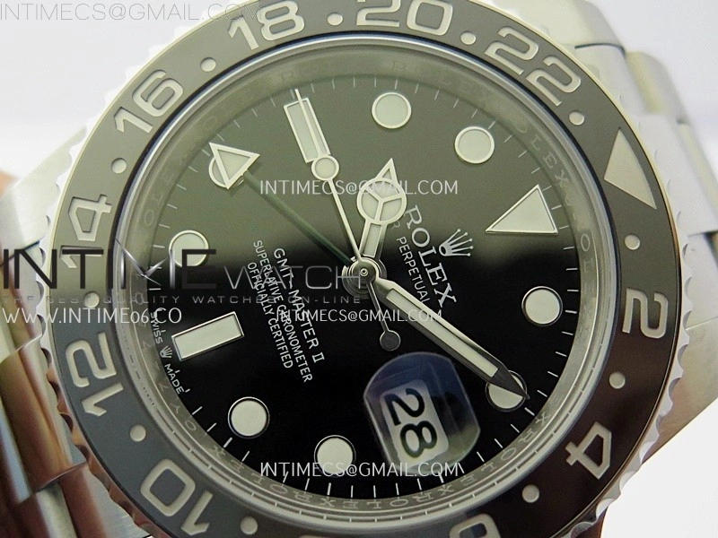 GMT-Master II 126710 GRNR Black Gray Ceramic 904L SS APSF 1:1 Best Edition Black Dial On Oyster Bracelet VR3285 CHS