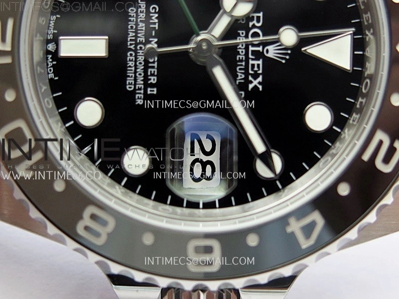 GMT-Master II 126710 GRNR Black Gray Ceramic 904L SS APSF 1:1 Best Edition Black Dial On Oyster Bracelet VR3285 CHS