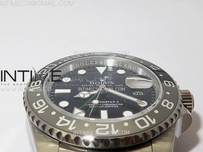 GMT-Master II 126710 GRNR Black Gray Ceramic 904L SS APSF 1:1 Best Edition Black Dial On Oyster Bracelet VR3285 CHS