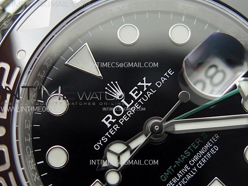 GMT-Master II V2 126710 GRNR Black Gray Ceramic 904L SS AR+F 1:1 Best Edition Black Dial on Jubilee Bracelet DD3285 CHS