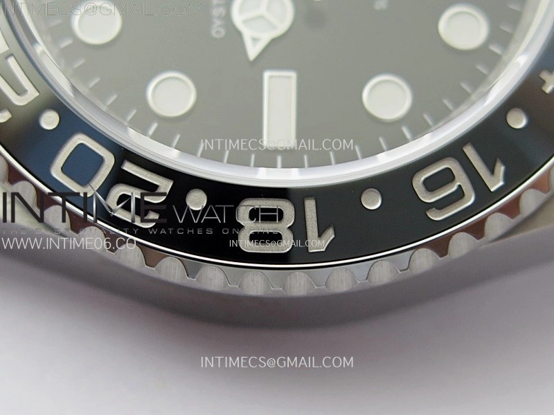 GMT-Master II V2 126710 GRNR Black Gray Ceramic 904L SS AR+F 1:1 Best Edition Black Dial on Jubilee Bracelet DD3285 CHS