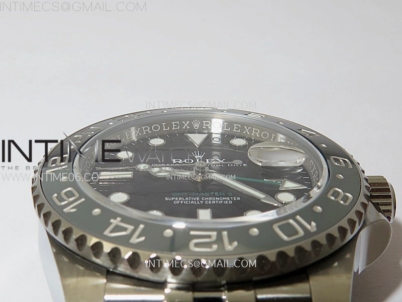 GMT-Master II V2 126710 GRNR Black Gray Ceramic 904L SS AR+F 1:1 Best Edition Black Dial on Jubilee Bracelet DD3285 CHS