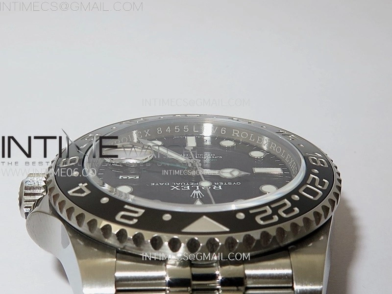 GMT-Master II V2 126710 GRNR Black Gray Ceramic 904L SS AR+F 1:1 Best Edition Black Dial on Jubilee Bracelet DD3285 CHS