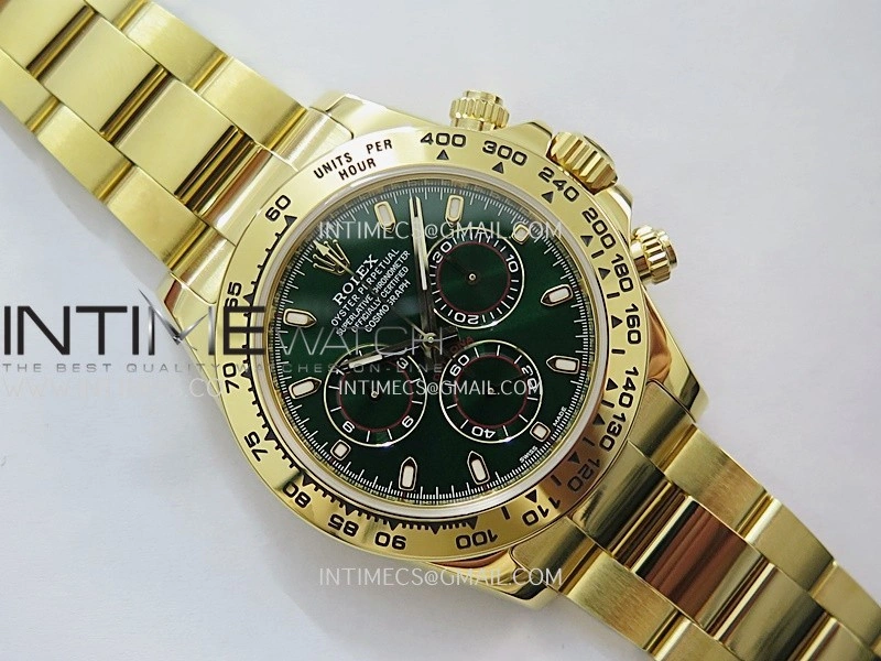 Daytona 116508 Gain Weight YG ZF 1:1 Best Edition Green Dial on YG Bracelet SH4130
