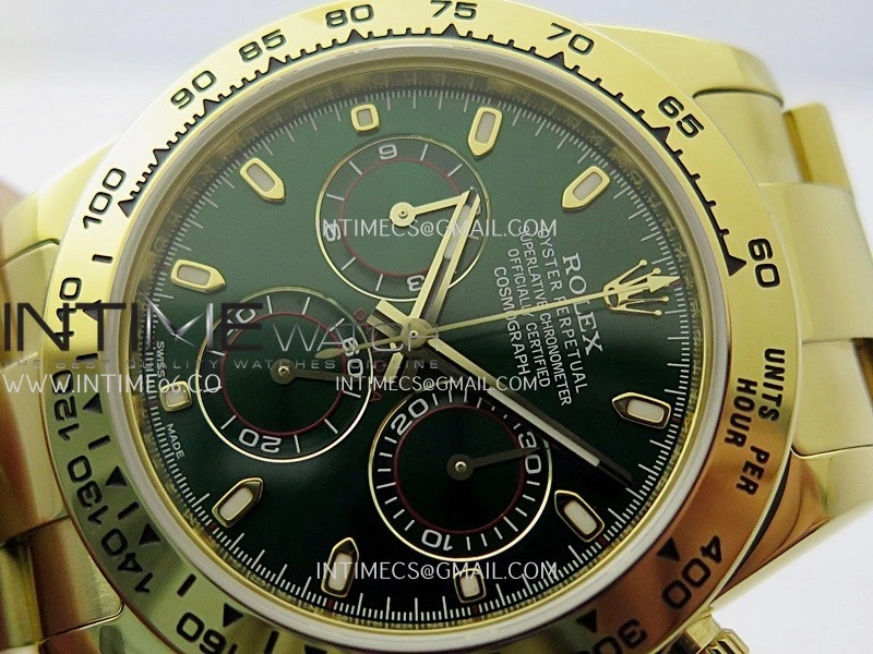 Daytona 116508 Gain Weight YG ZF 1:1 Best Edition Green Dial on YG Bracelet SH4130