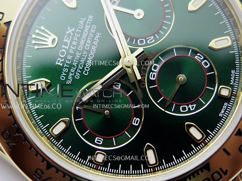 Daytona 116508 Gain Weight YG ZF 1:1 Best Edition Green Dial on YG Bracelet SH4130