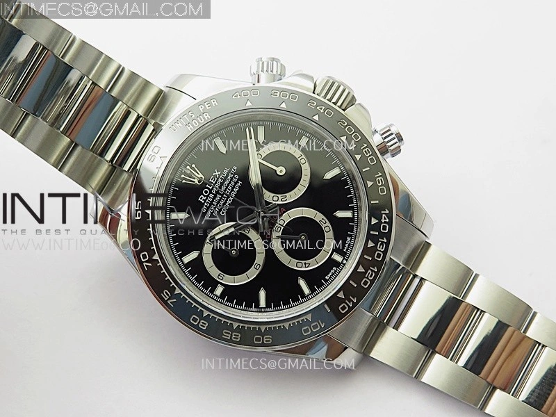 Daytona 126500 UFO 904L Steel SS 1:1 Best Edition Black Dial On SS Bracelet UF4131