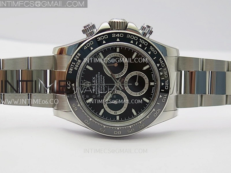 Daytona 126500 UFO 904L Steel SS 1:1 Best Edition Black Dial On SS Bracelet UF4131